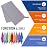 VENTURE 4TH Microfibre Travel Towel - Sports Towel: Packable Personal Microtowel for Athletic Men and Women - Fluffy and Absorbing (Gray-Pink Large)