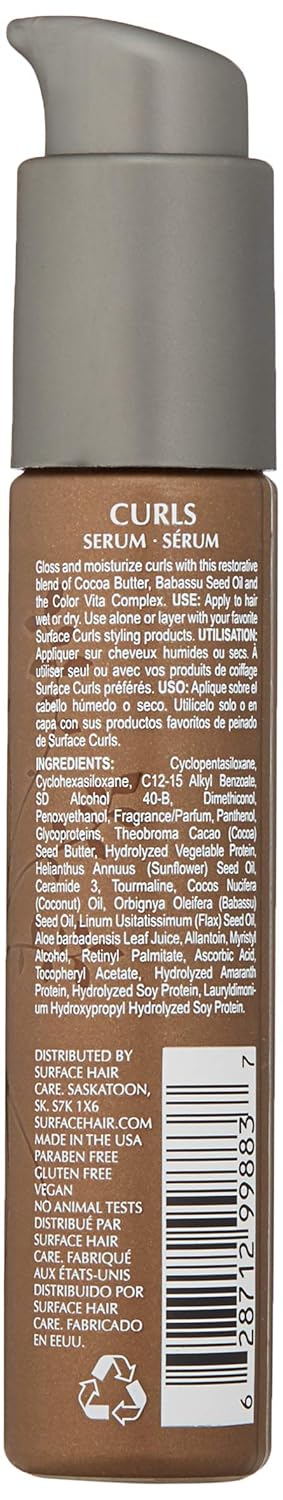 Surface Hair - Curls Serum, Repair And Protect While Maintaining Moisture And Shine, 1.7 Fl. Oz. - Image 2
