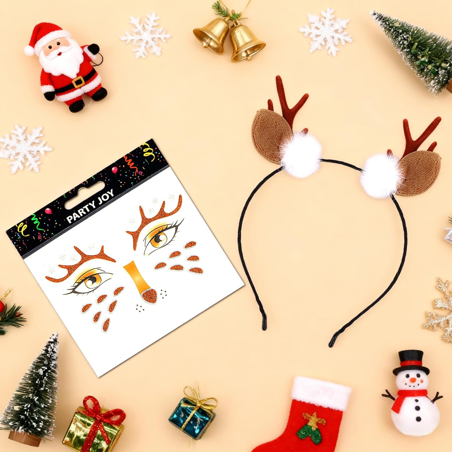 Animal Ears Headband and Face Stickers for Halloween, Cosplay, Party - Image 8