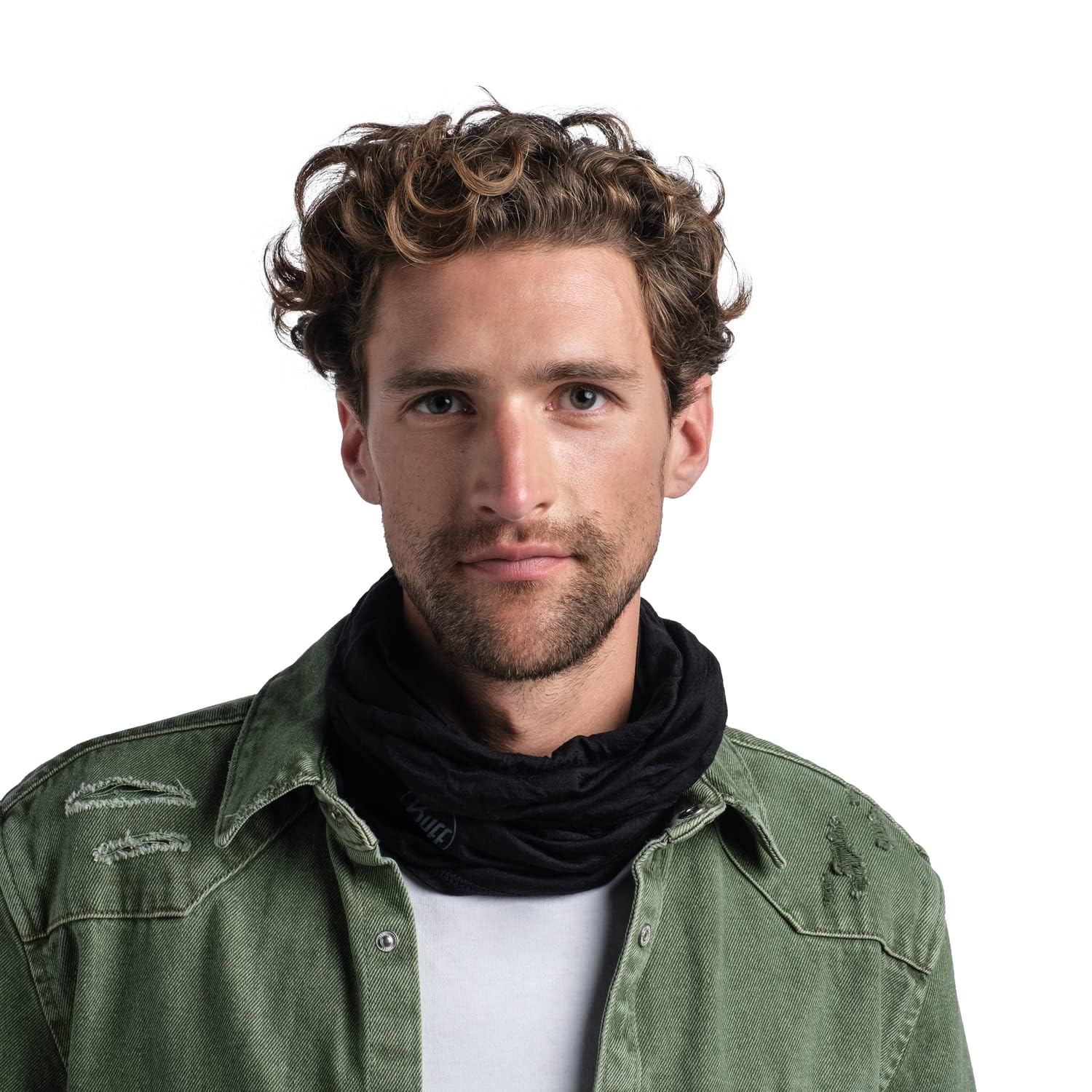 Buff®| Braga de cuello Merino Lightweight Bufanda Multifuncional 100% Lana Merino, Senderismo, Aire Libre, Sostenible, Ligera, Fina, Hombre Mujer