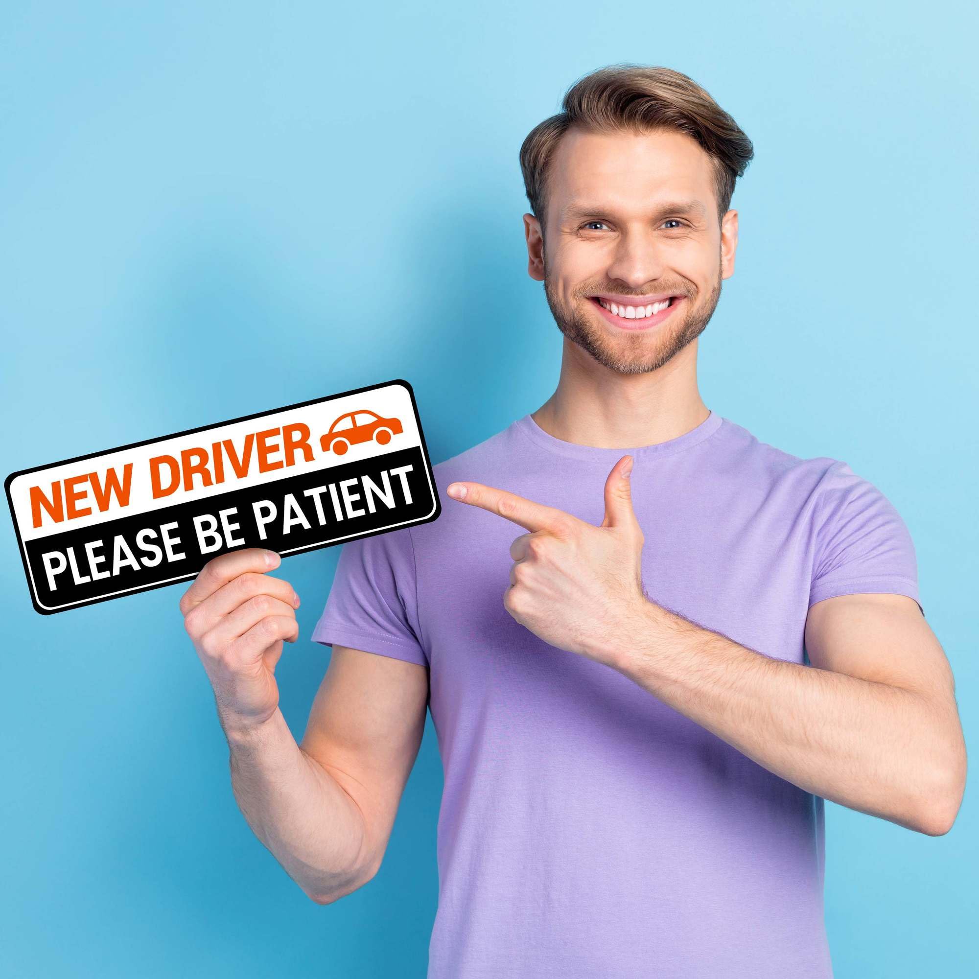 Decoeco Teen Driver Magnet Sticker: Funny Learner Driver Safety - 4 Pack Car Magnets - 10