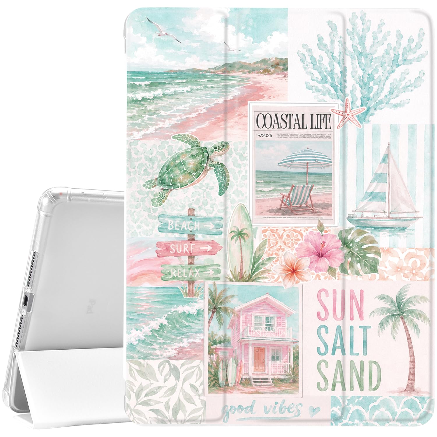 Coque iPad 10e génération 10,9 pouces avec porte-crayon et dos souple - 8