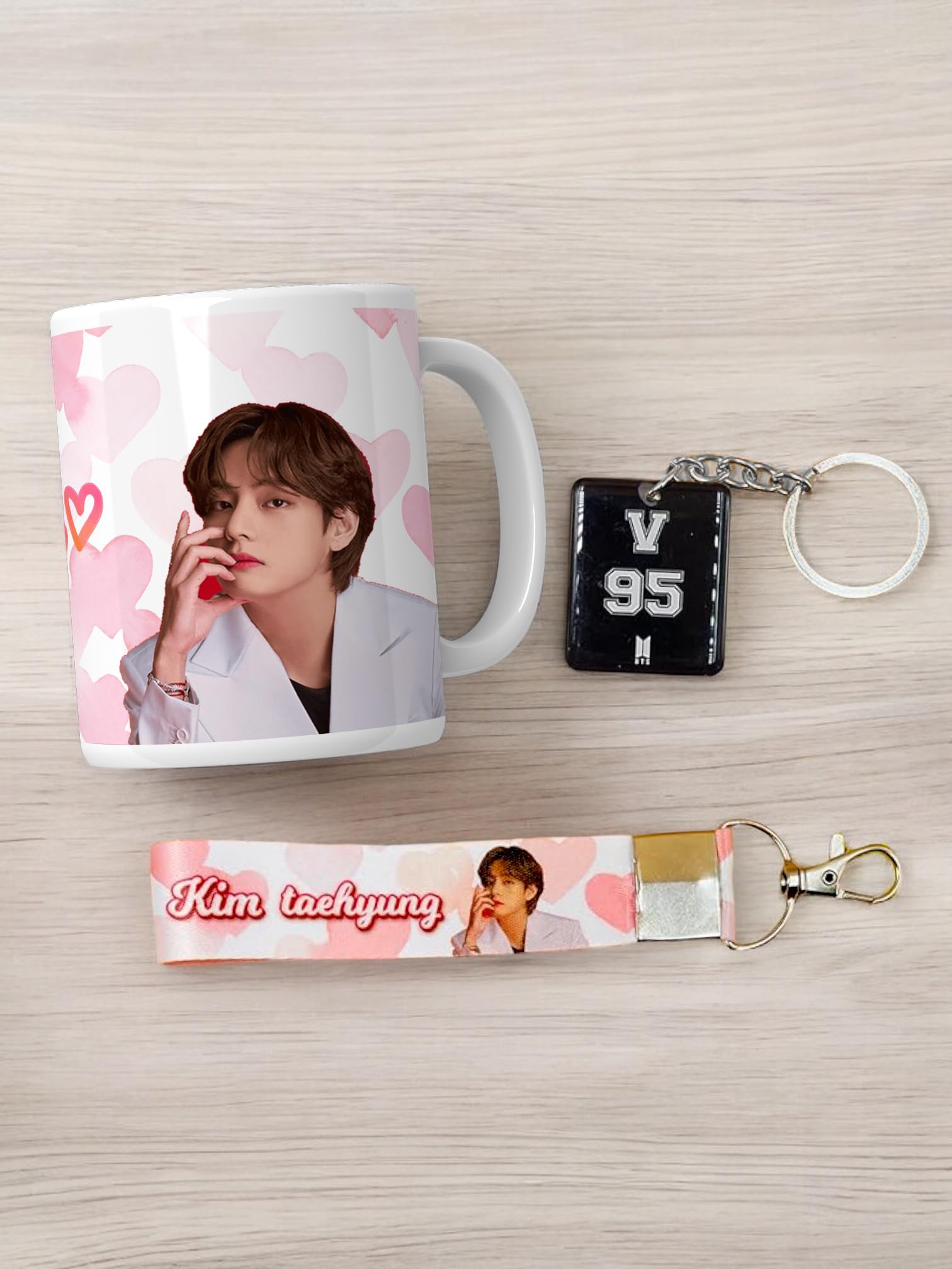 SINCE 7 STORE BTS Kim Taehyung Giftbox Includes 3 products: Mug, Double Sided Keychain, Key-Tag- Gift For BTS Fans- The Ultimate Fan Collection (V) (B0D35K4DYW) Amazon Price History, Amazon Price Tracker