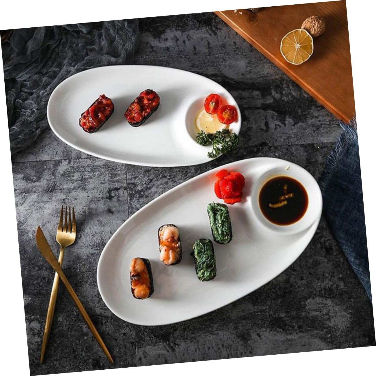 SHOWERORO Elegante Unterteilte Snackbox Servierplatte Für Snacks Obst Und Nüsse Heimdekoration