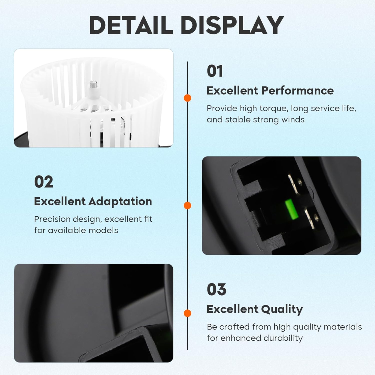 Front HVAC Heater Blower Motor with Fan Cage Fit for 2008 2009 2010 2011 Ford Focus(Not for 2010 Sport Sedan), Assembly Replaces 9S4Z19805A 700217