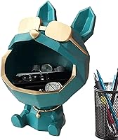 Vista 9 de Cuenco de resina para llaves de perro, figuras geniales para perros, caja de almacenamiento de boca grande, estatua de resina de animales