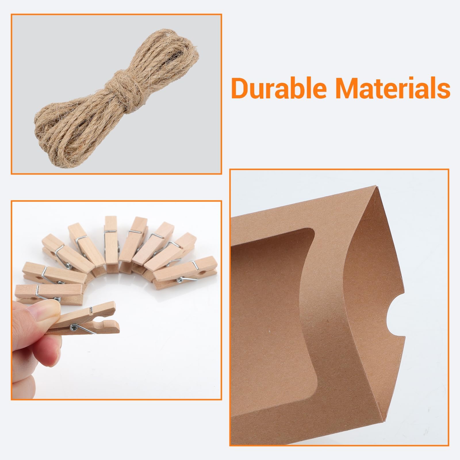 Guirlande Mariage Toile Guirlande Just Married Vintage - Décoration Mariage En Papier Kraft - Pour Banquet, Photo, Voiture - Lot De 2 Guinguette Decoration