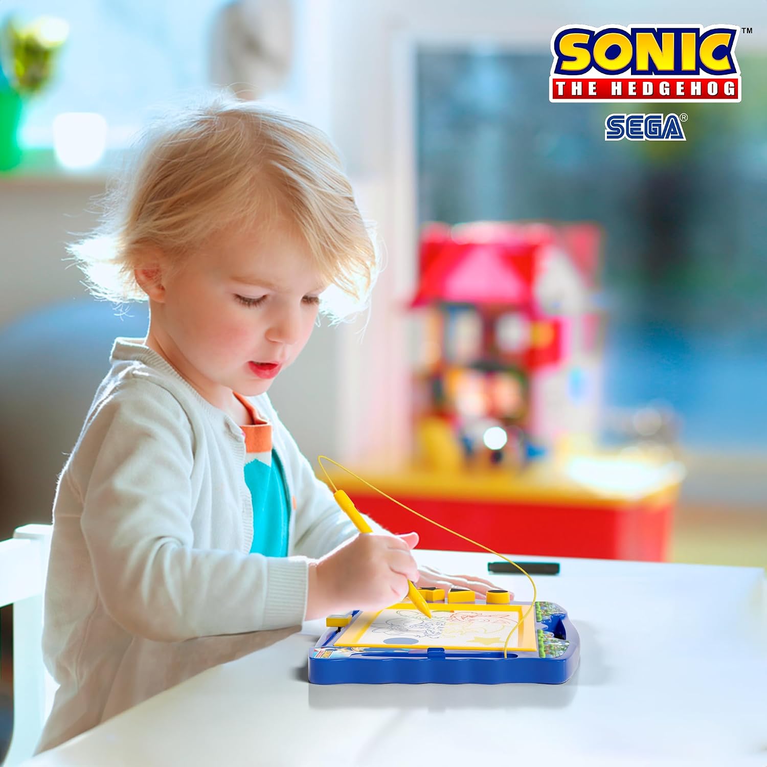 Lollipop - Single Sonic Magnetic Sketcher Rainbow Magnetic Board for Toddlers in Gift Box Educational Drawing Pad for Kids Baby Drawing Board, Toddler Writing Board, and Learning Toy