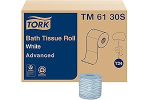 Tork Biodegradable Bath Tissue: 2-Ply Toilet Paper Rolls for Comfort and Sustainability