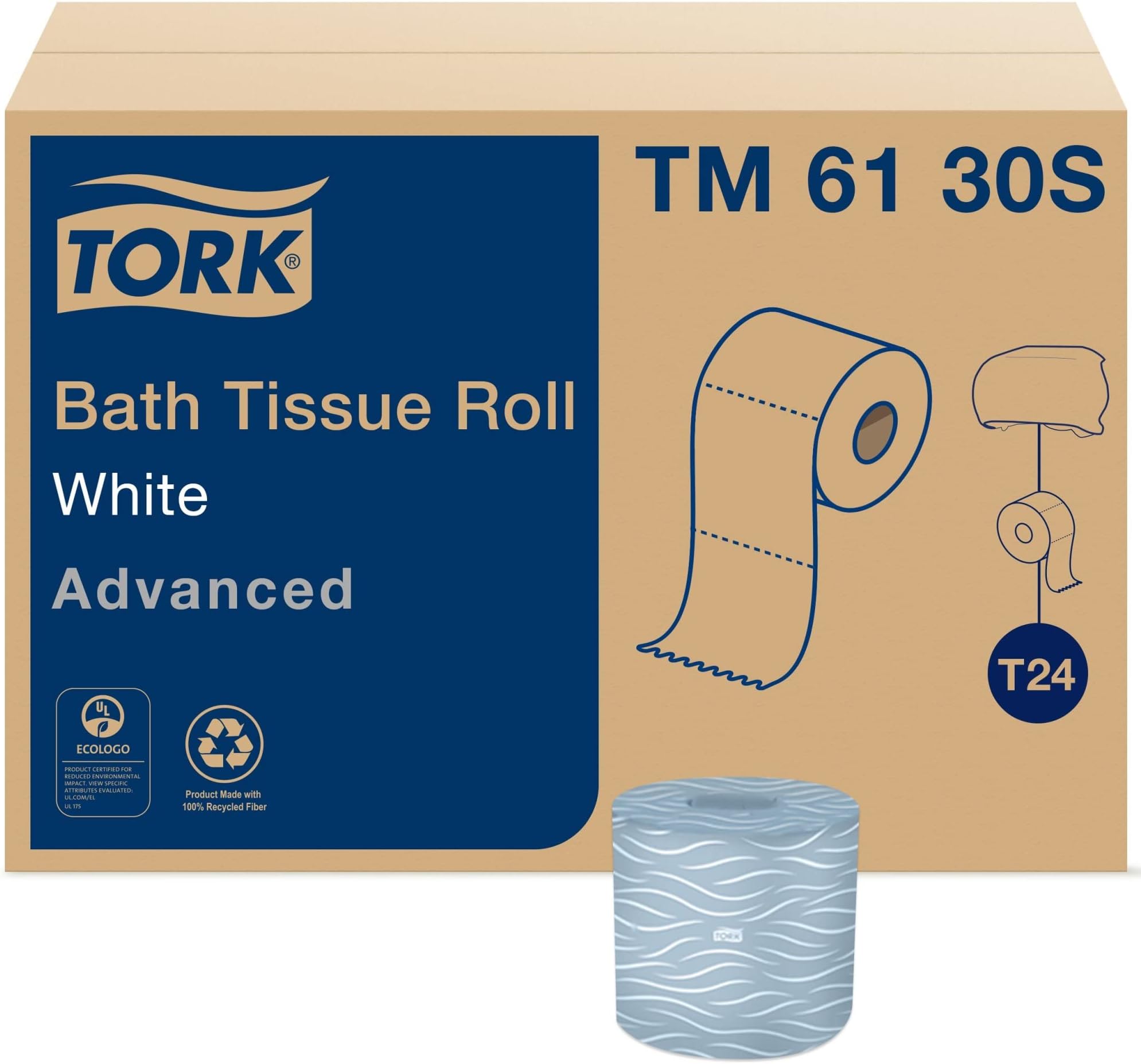 Boardwalk B6145 4 in. x 3 in. 2Ply Septic Safe Toilet