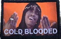 RedheadedTshirts - Dave Chappelle Cold Blooded Morale Patch Tactical Military 2x3 Funny Hook and Loop