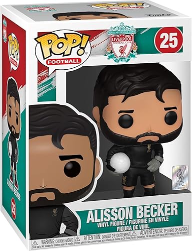 Miniatura 4 de Aliss o n Beck e r Liverpo o l Fun ko P o p ! - Figura de vinilo de fútbol con 1 protector gráfico compatible con 'ToysDiva' (025 - 42787 - B)