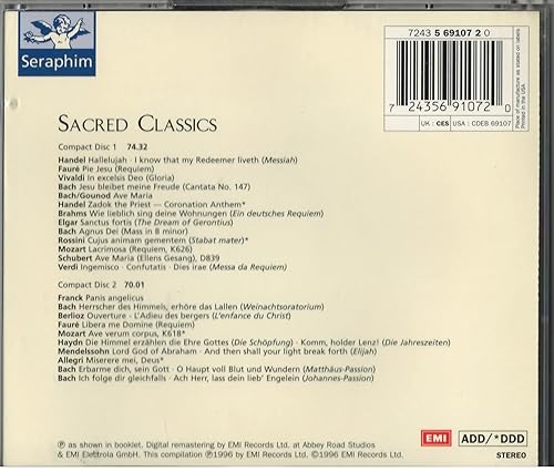 Miniatura 2 de Sacred Classics - Messiah, Ave Maria, Pie Jesu, Zadok the Priest, L'enfance du Christ
