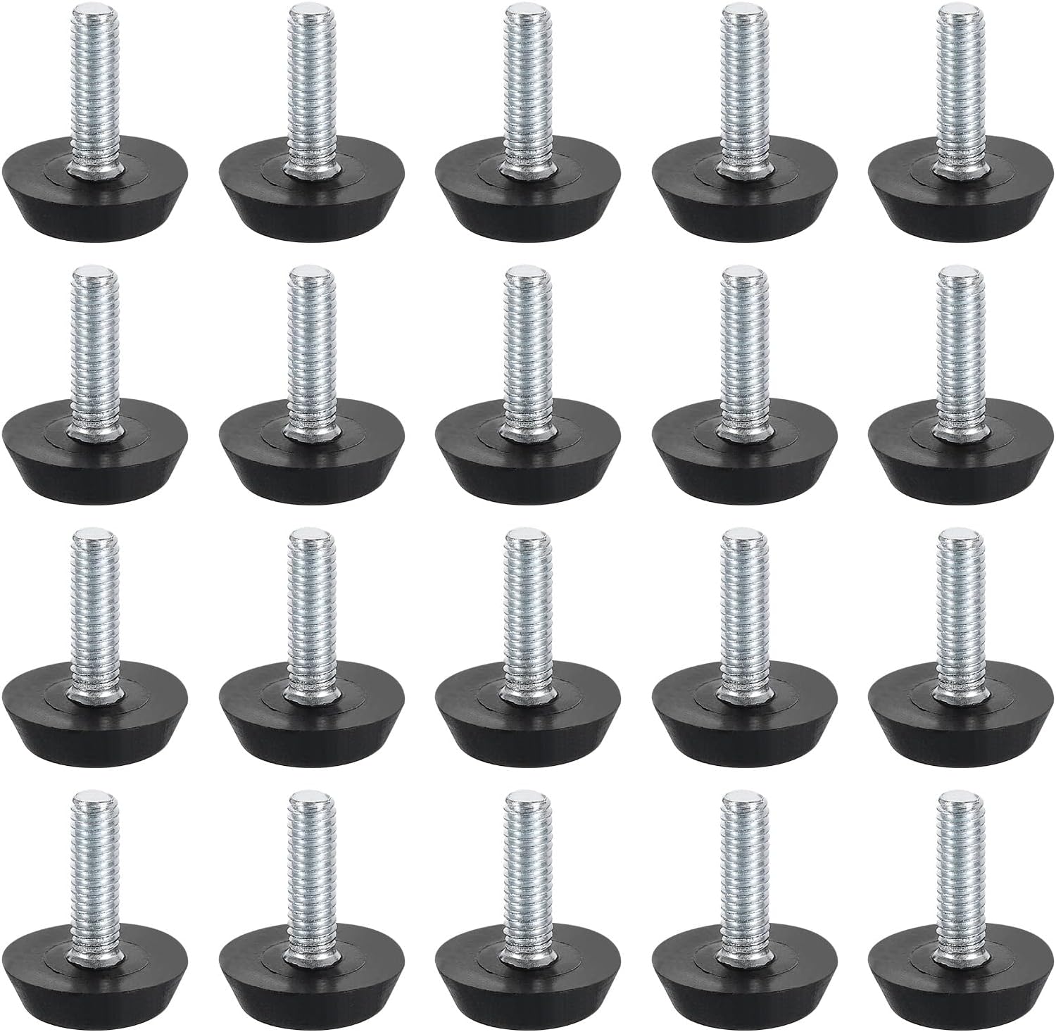 PCS M6 Thread Adjustable Furniture Levelers Screw In Threaded, Adjustable 8 - Foto 9