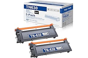 Replacement Toner Cartridges (TN-630) for Brother Printers (2-Pack)