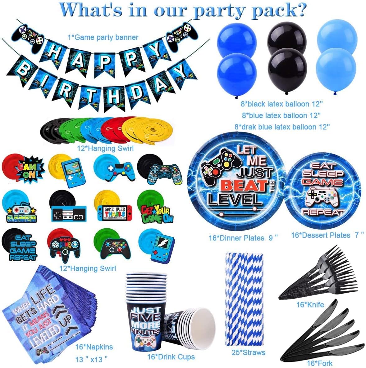 Bounce House with Blower, 5-in-1 Gaming Inflatable Play Center Bounce House for Kids Backyard Game Birthday Party Supplies