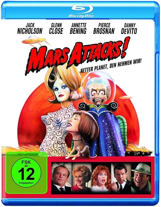 MARS ATTACKS! (BLURAY) VARI [1996] Amazon.co.uk Nicholson, Jack