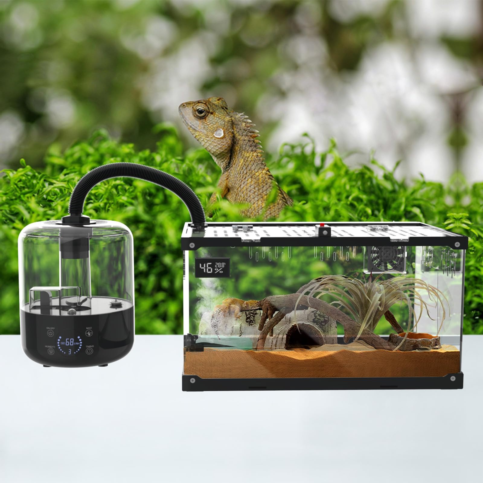 Humidifier Exo Terra Diy Terrarium Fogger Hermit Crab Tank Reptile