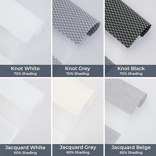 Miniatura 2 de Persianas motorizadas con diseño de cebra, persiana enrollable opaca de doble capa para filtrar la luz, persianas para ventana de día y noche Negro