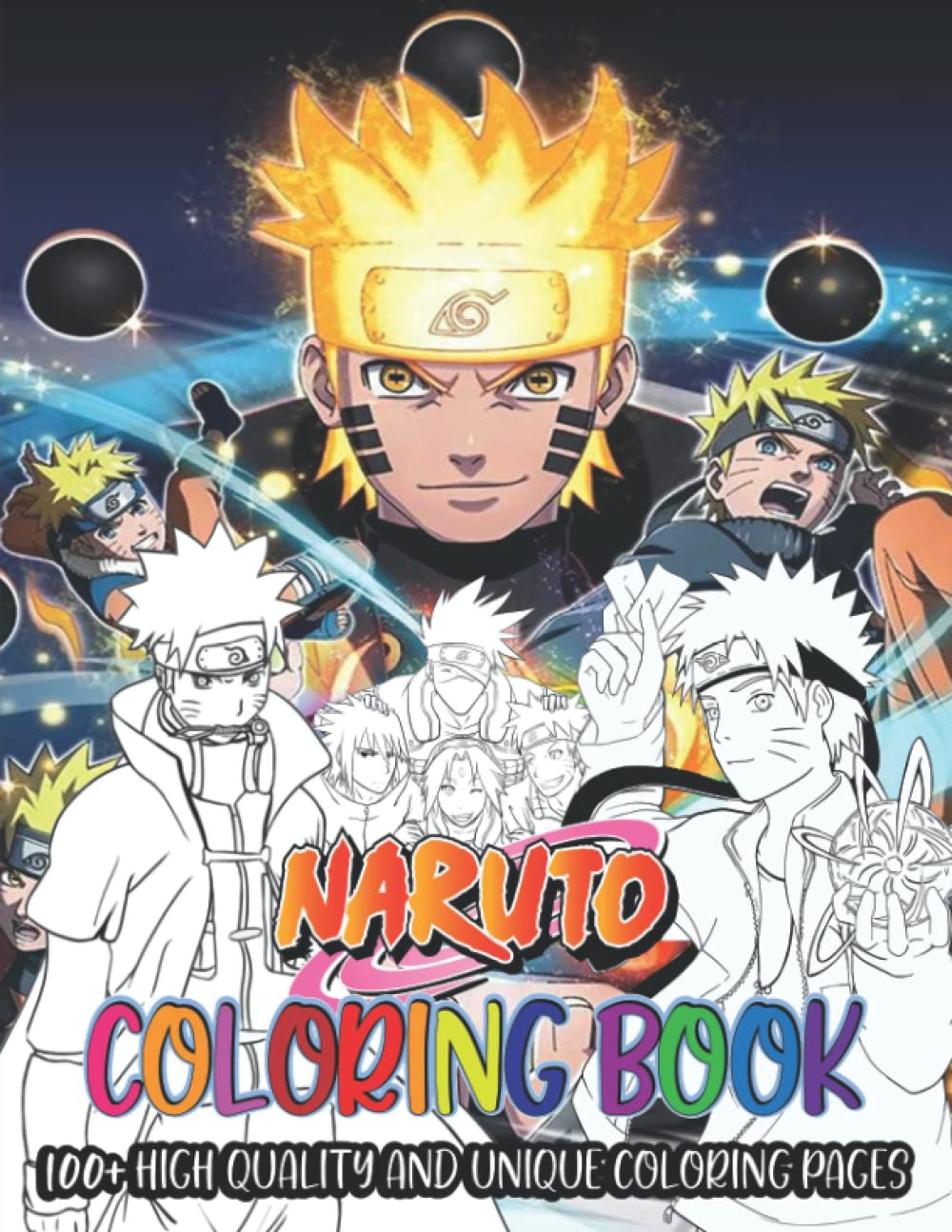Naruto Coloring Book Vol 1 100 Coloring Pages Filled Characters | Desertcart INDIA