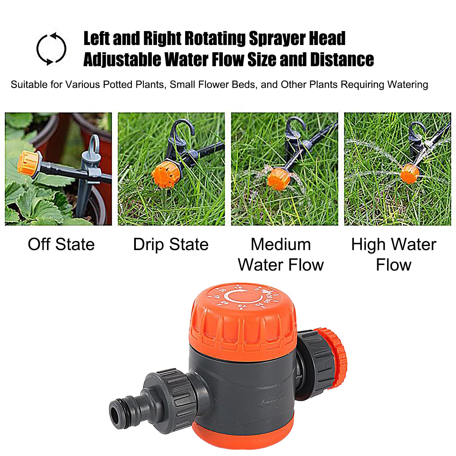 Tubo Da Giardino Cronometro Per Irrigazione Controllo Manuale Di 120 Minuti | Programmatore Automatico per Irrigazione Per Giardinieri Principianti e Appassionati