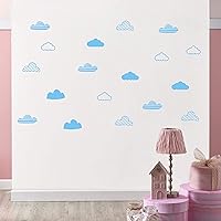 Vista 3 de Calcomanías de pared de nubes, calcomanías de pared para habitación de niños, calcomanías de pared de nube, calcomanías de vinilo para bebés, niños