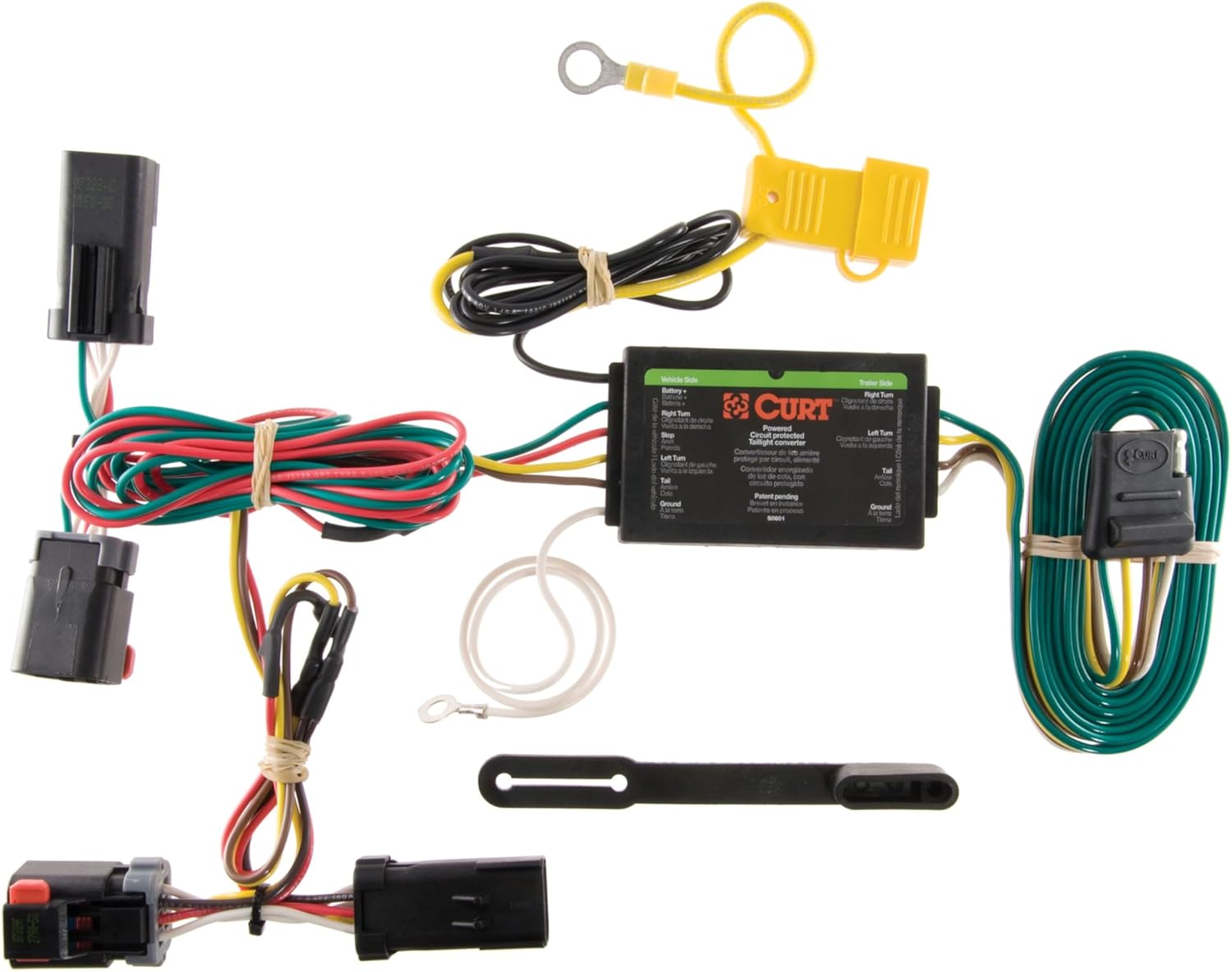 CURT 56145 Vehicle-Side Custom 4-Pin Trailer Wiring Harness
