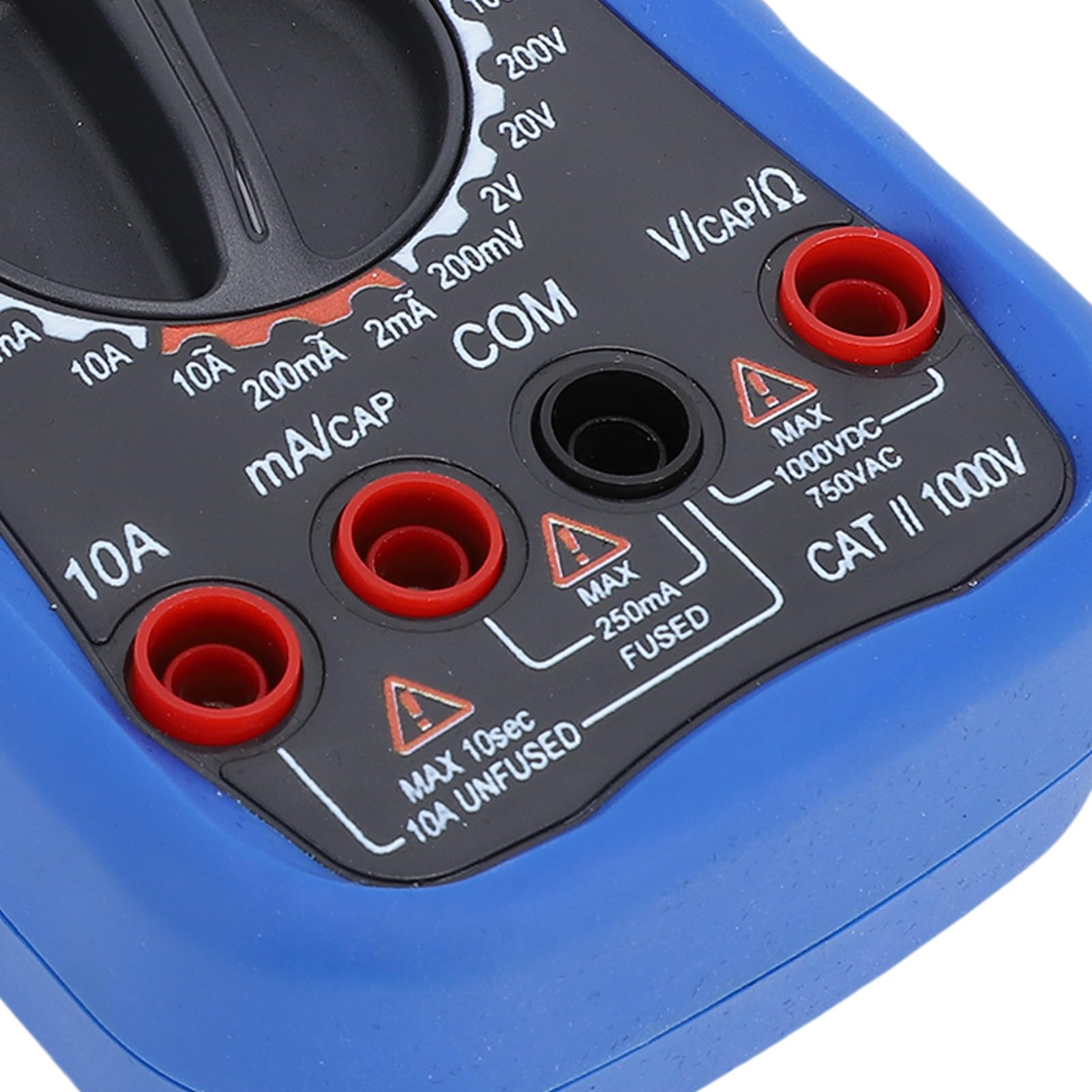 FTVOGUE Digitales Multimeter, LCD-Display, Spannungsprüfer, ABS-Gummi, 4,5-stellig, AC-DC-Spannung, Strommessgerät, 200 MV Bis 1000 V, mit Ständer für Elektrische Reparatur und Heimgebrauch