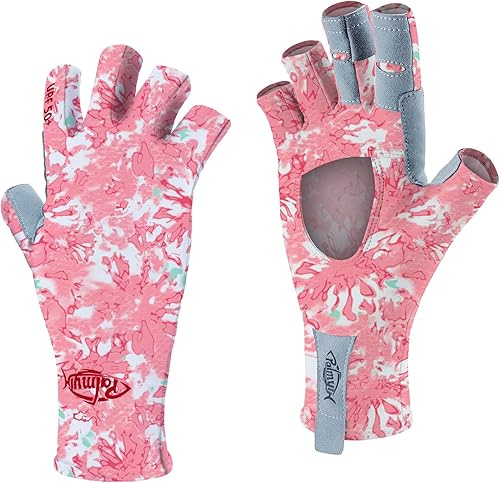 Miniatura 12 de Palmyth Guantes de pesca sin dedos con protección UV, UPF50+, guantes de sol para hombres y mujeres para kayak, senderismo, remo, conducción