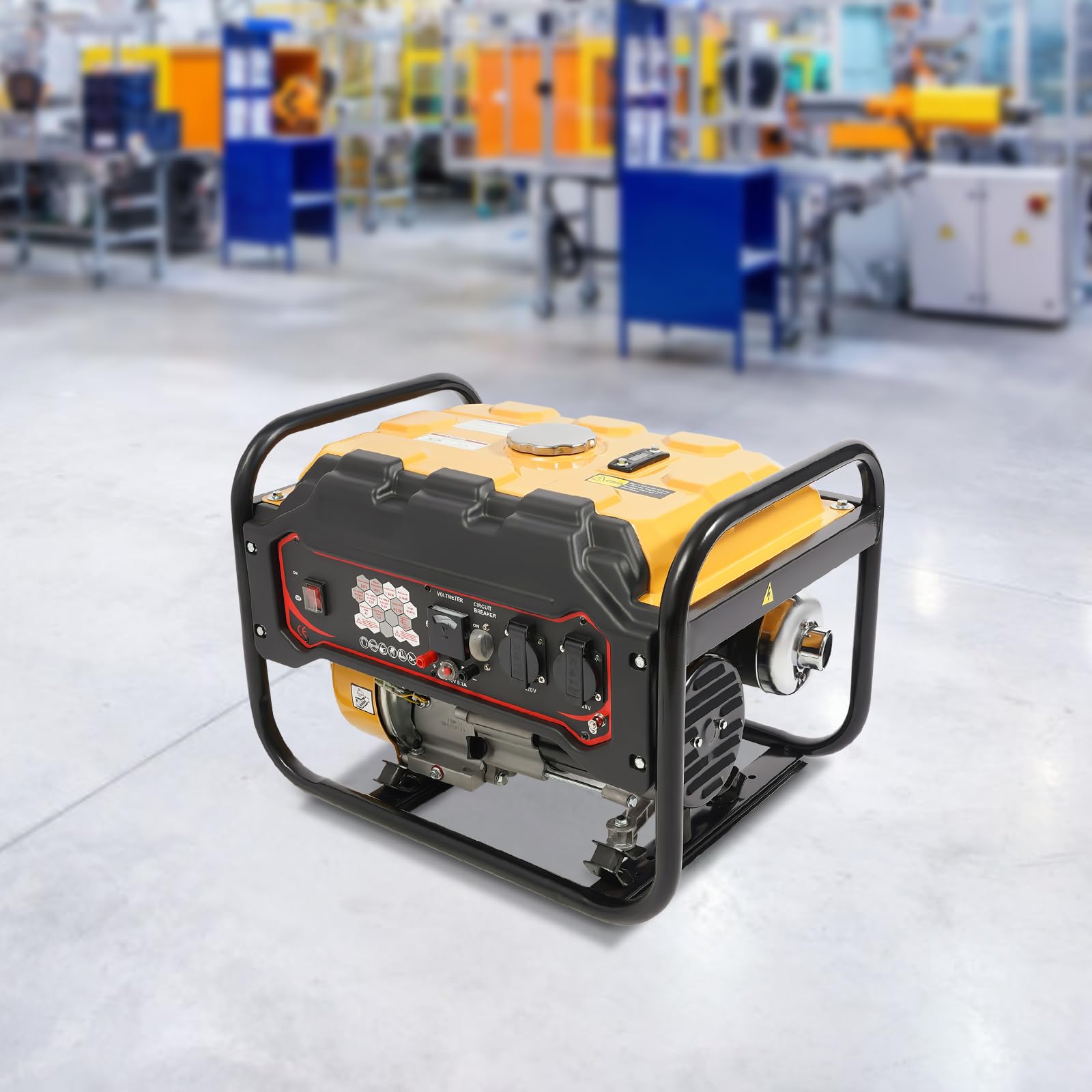 Generatore a benzina a 4 tempi, generatore di corrente di emergenza, generatore di corrente di emergenza, 6,5 CV, per esterni, campeggio, officina, con serbatoio da 15 l, 68-72 dB