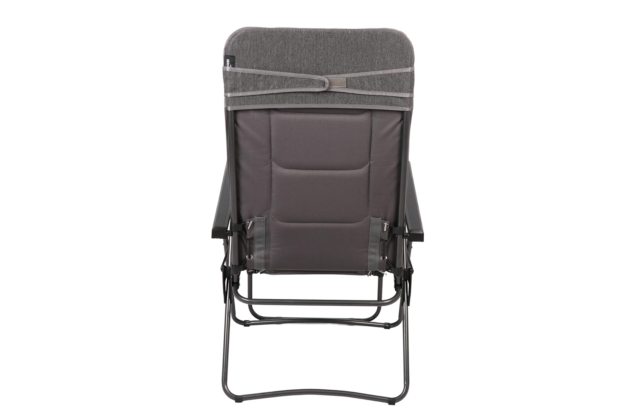 Westfield ® Relaxliege Basic anthrazit gepolstert bis 120 kg belastbar | bis 120 kg belastbar, wetterfest, Liegestuhl, Campingliege, Campingstuhl