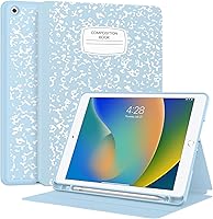 Vista 21 de Supveco Funda para iPad de 9ª/8ª/7ª Generación 10.2 pulgadas (Modelo 2021/2020/2019) con Soporte para Lápiz, Funda Folio Premium con Soporte