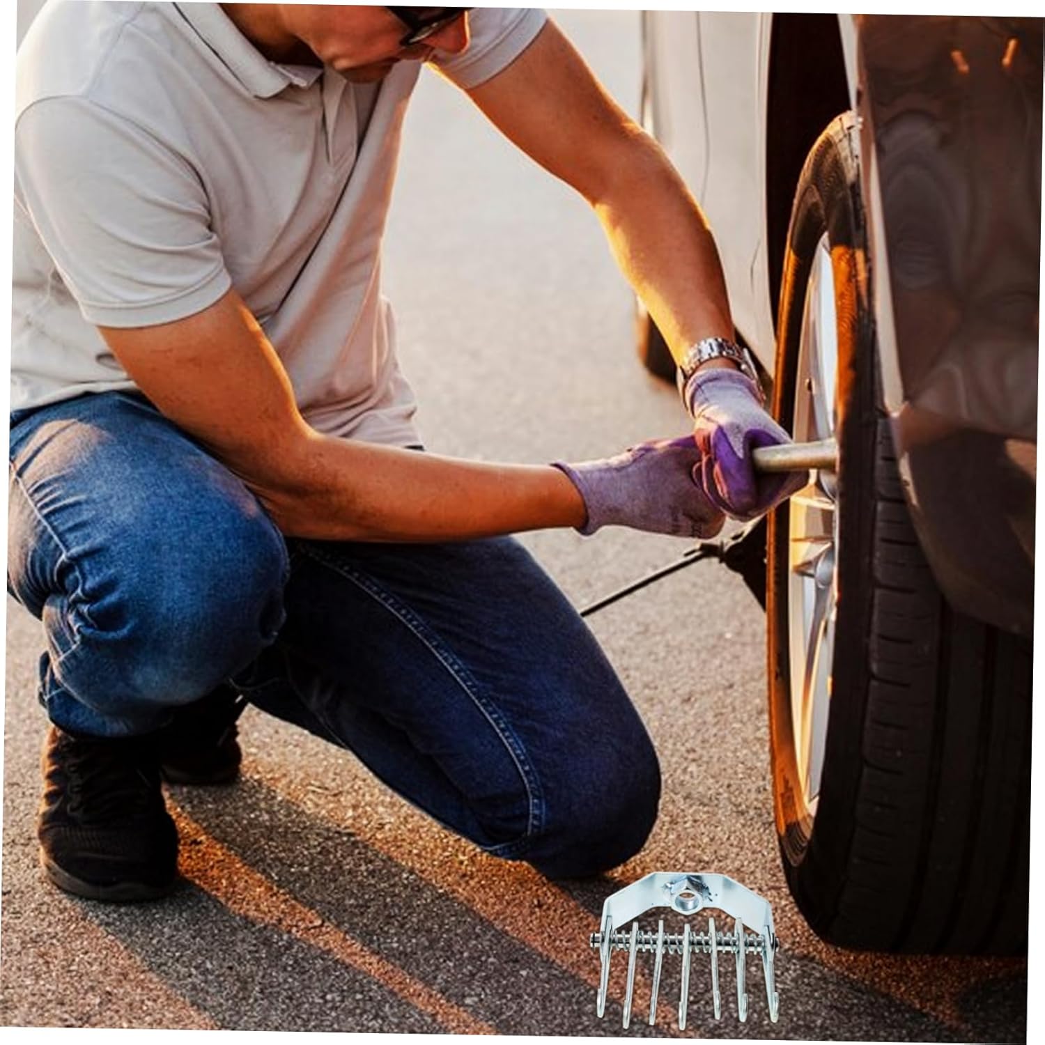 Gatuida 4pcs Auto Dent Puller Kit Multi-Claw Hook Tool for Precise Repairs Efficient Dent Removal User-Friendly Design Compatible Various Auto Repair Equipment