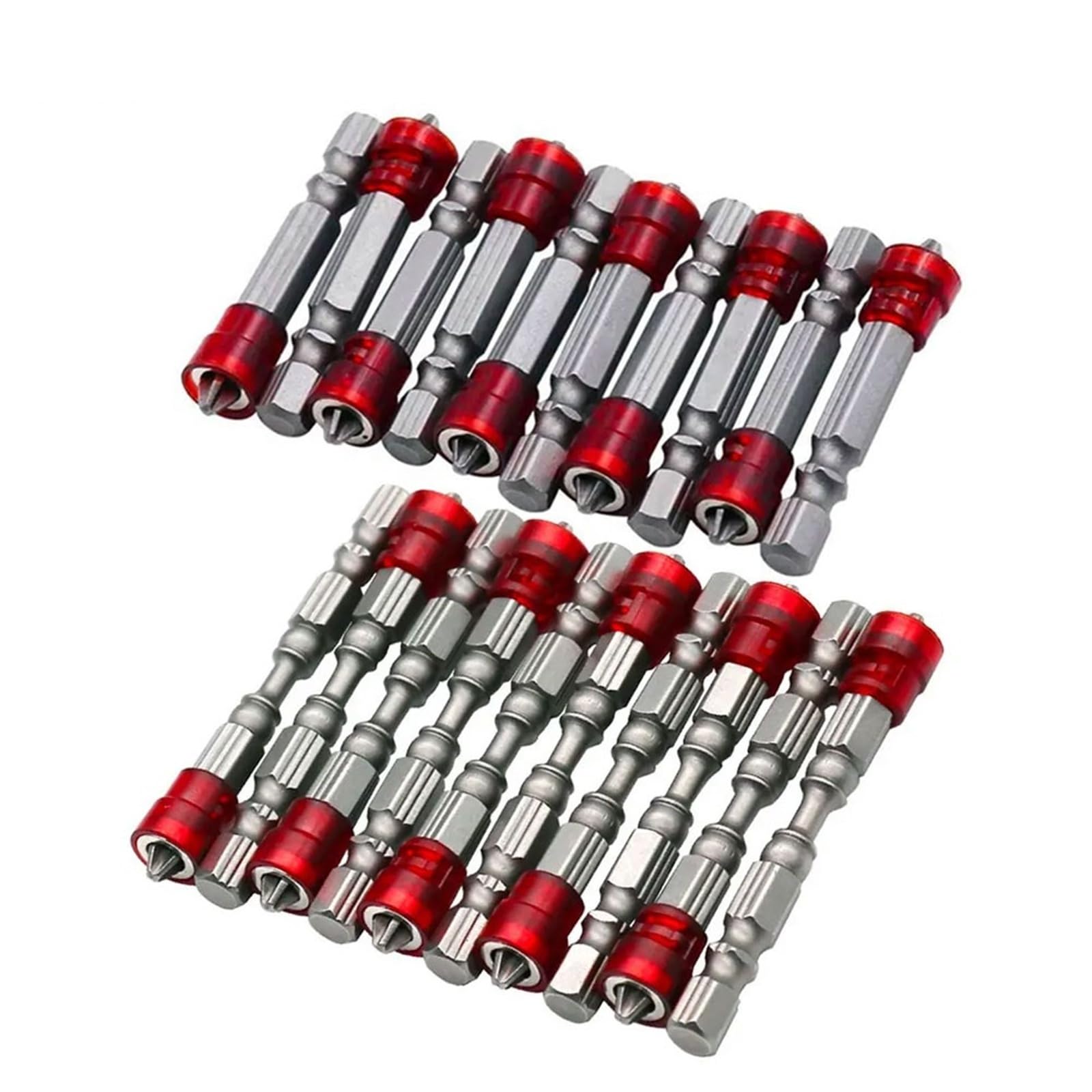 Magnetyczny śrubokręt Bit PH2 Cross-Head 5/10 szt. Uchwyt na śrubokręt Pierścień 1 szt. (10 szt. 50 mm)