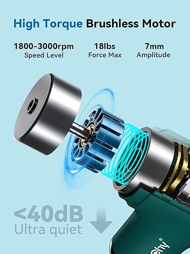 Miniatura 2 de Super Mini pistola de masaje, masajeador muscular de percusión de tejidos profundos, pistola de masaje de viaje, masajeador deportivo compacto,