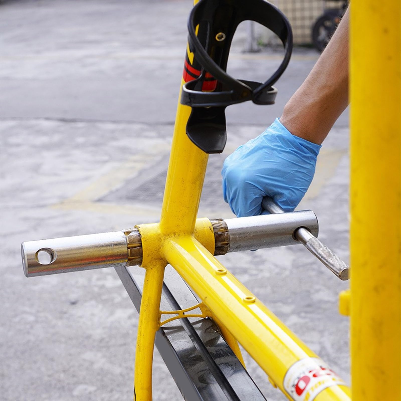 Herramienta de rosca para pedalier de bicicleta, llave de carraca – Herramienta de mantenimiento de ciclismo para reparaciones eficientes de bicicletas