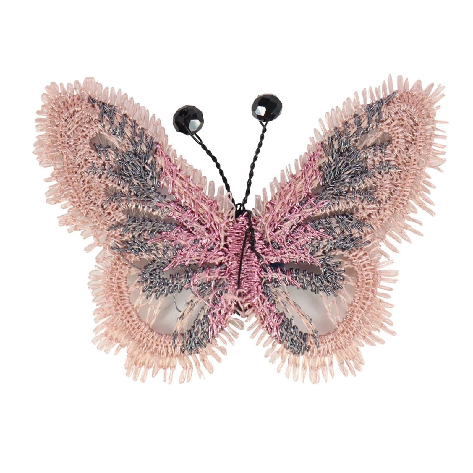 Parches de mariposa Parche de encaje mariposa bordado 30 piezas | Vestido de novia de boda, apliques de cuentas, artesanía de cuentas de costura DIY(Color-10)