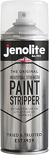 JENOLITE Industrial Strength Paint Stripper Aerosol | Non-Drip Gel Formula | 400ml | Paint Remover and Varnish Stripper | Paint Stripper for Metal, Wood, Brick, Concrete