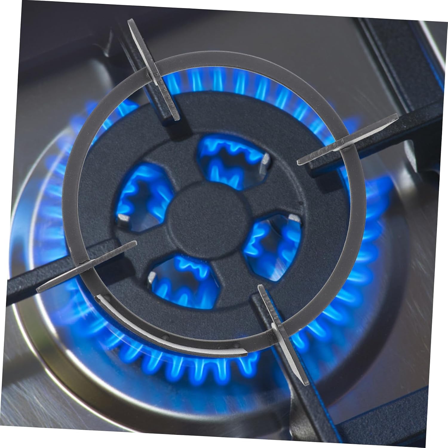 Round Gas Stove Rack Slip Support for Wok Pot Flat Design Bracket for Home Hotel Restaurant Durable Gas Stove Accessory Easy to Use Kitchen Equipment