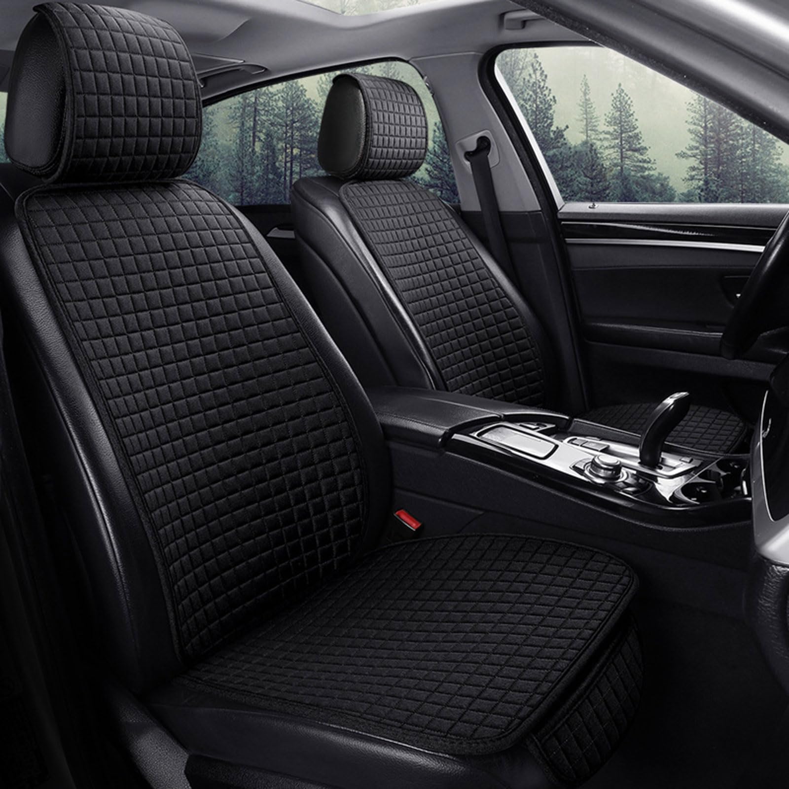 Auto Sitzbezüge Set für Range Rover Evoque 2011 – 2026 | 2Pcs Sommer Sitzschoner Atmungsaktiv rutschfest Sitzmatte Komfort Vordersitz Fahrersitz