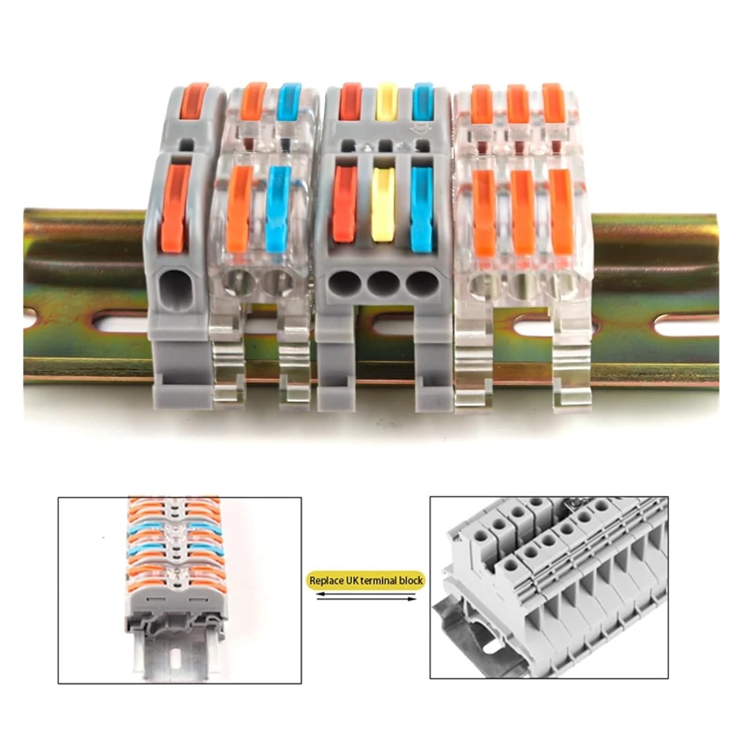 Wire Connector Fast Universal Compact Electric Cable LED Light Lamp Conector Wiring Conductor Terminal Block 2/3pin(K411)