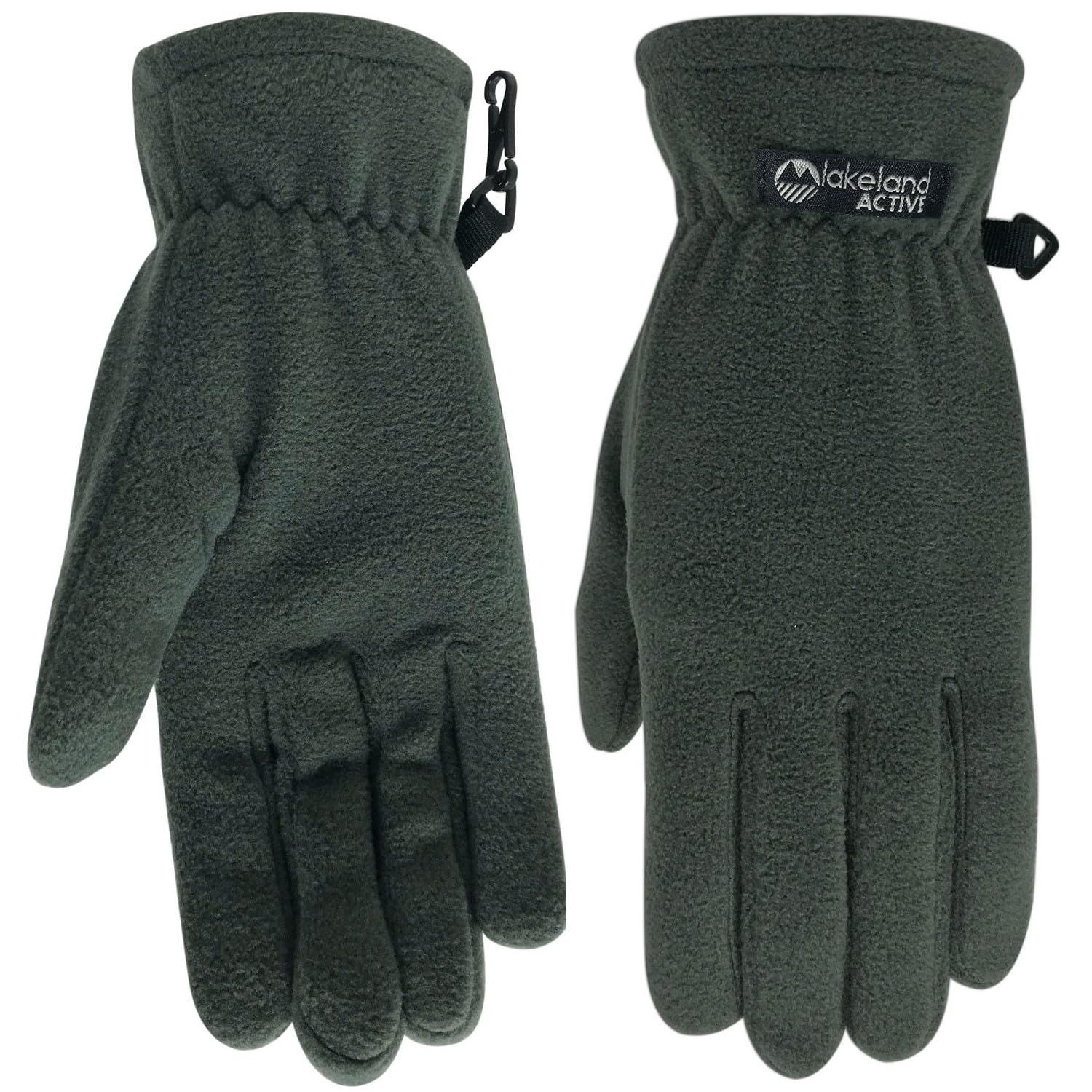 Lakeland Active Kendal Thermal Fleece Winter Gloves - Grey - Small
