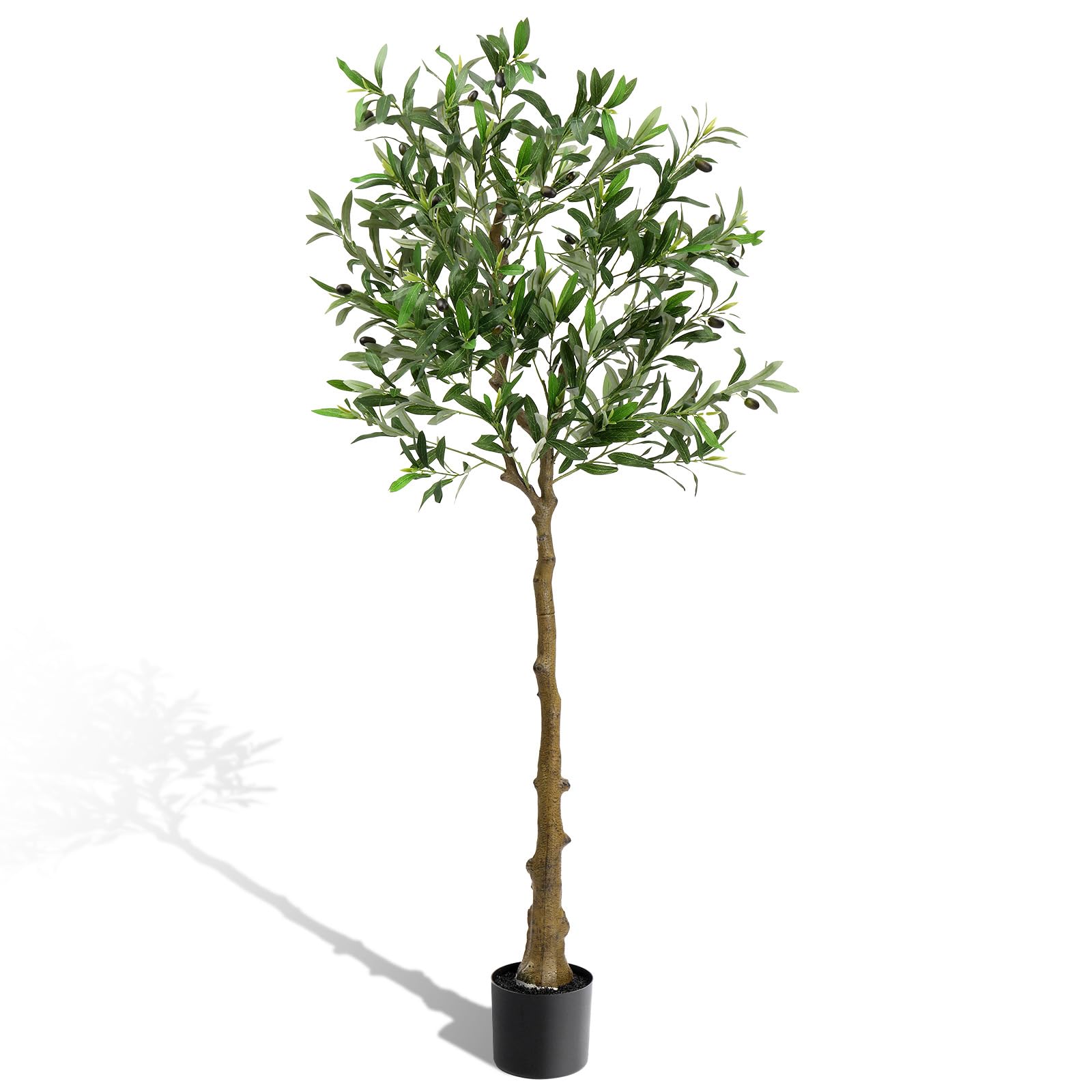 LEADZM Olivier Artificiel 150 cm Décoration Intérieur - Arbre Faux Oliviers en Plastique Haute Oualité Plante Artificielle (150cm)