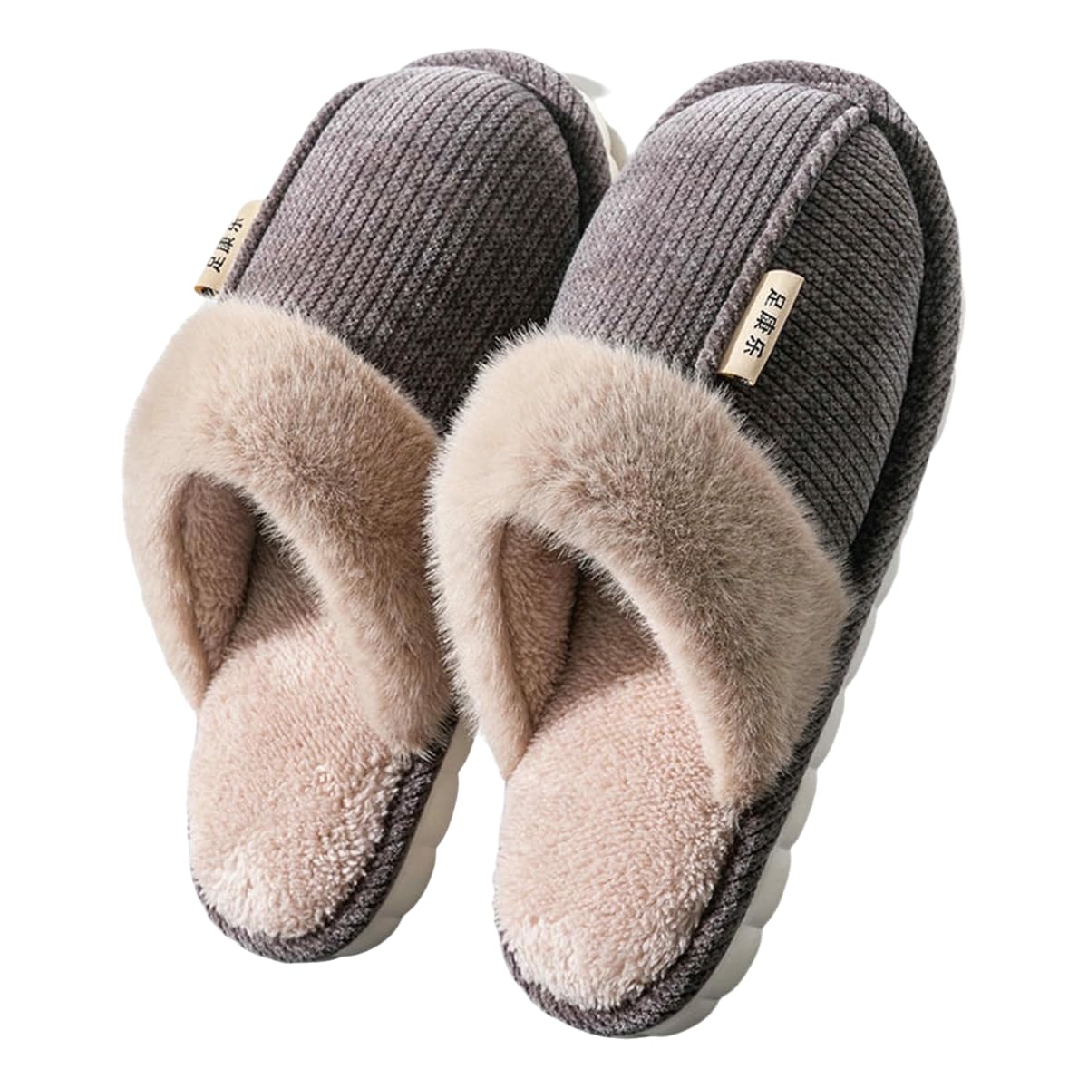damskie kapcie bardzo duże rozmiary męskie bawełniane zimowe antypoślizgowe kryty gruby plush