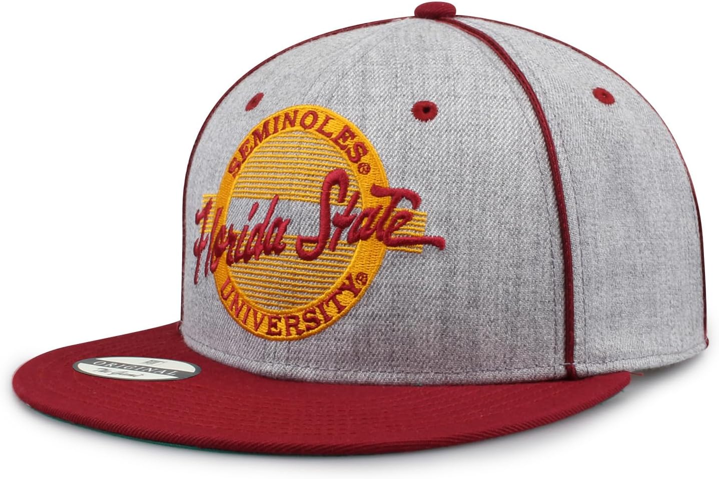 The Game NCAA Licensed Florida State Seminoles Flat Brim Snapback Hat, Florida State University Game Day Hat