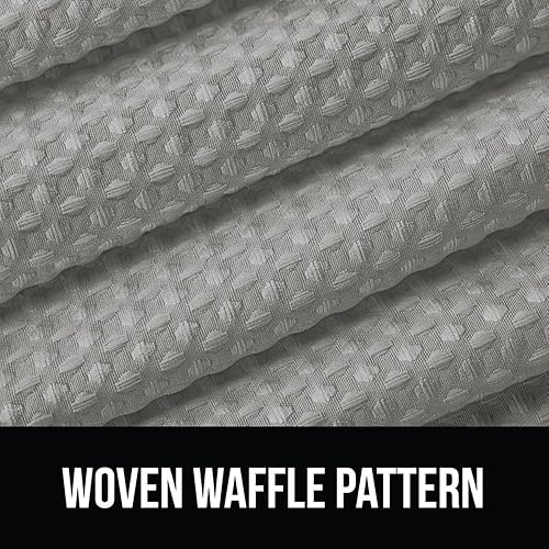 Miniatura 8 de Gorilla Grip Juego de cortina de ducha con diseño de gofres, incluye tapete de baño e inodoro de 30 x 20 pulgadas, microfibra de secado rápido,