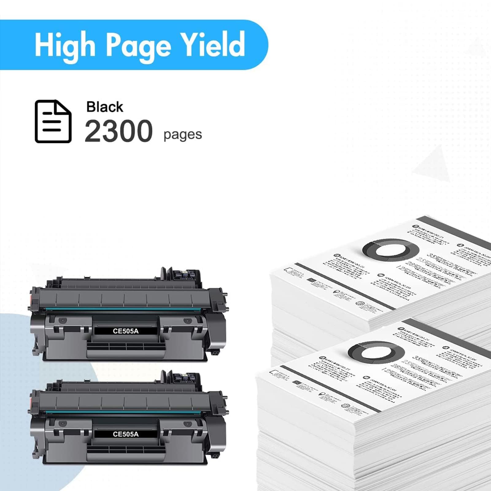 Kit Di 6 Toner Compatibili Per HP LaserJet P2035, P2055 (CE505A) - Garanzia 2 Anni
