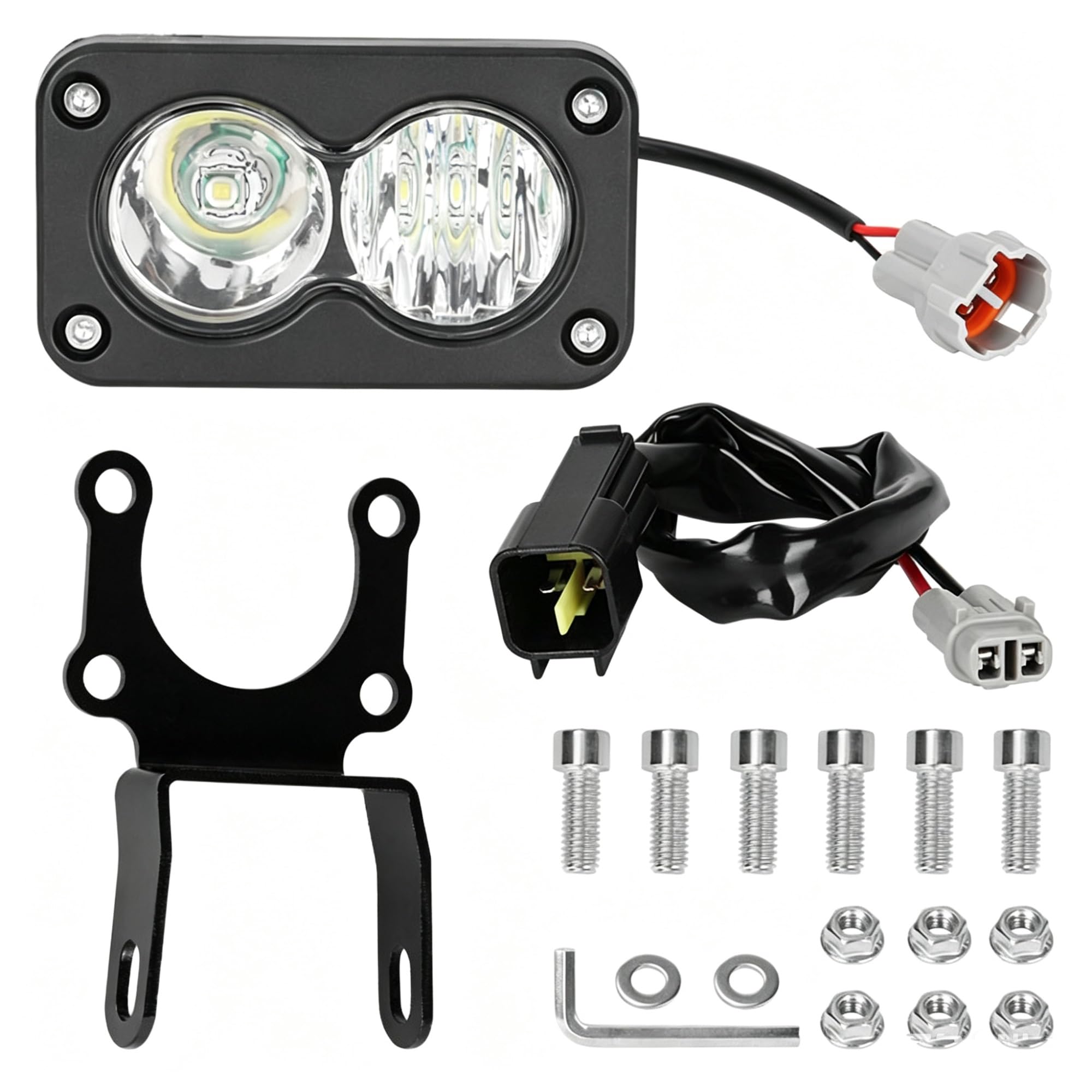 LED Fendinebbia Faro Principale 20 W Per SurRon Faro Moto | Faro Principale Spot Flood Per Kit Combinato 6000-6500K Per Luce Per Ape Per Segway