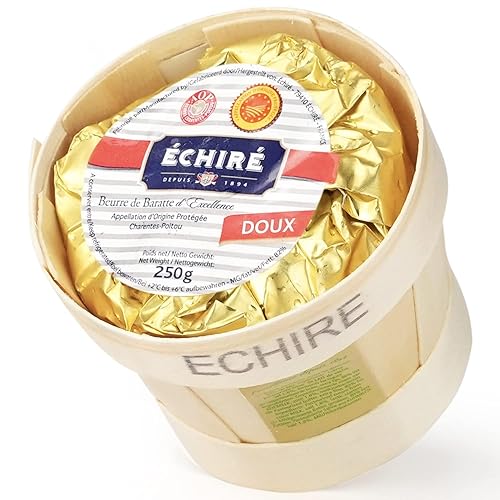 Echire - Cesta francesa de mantequilla sin sal – 8.8 oz / 250 g (paquete de 2) – GARANTIZADO POR LA NOCHE