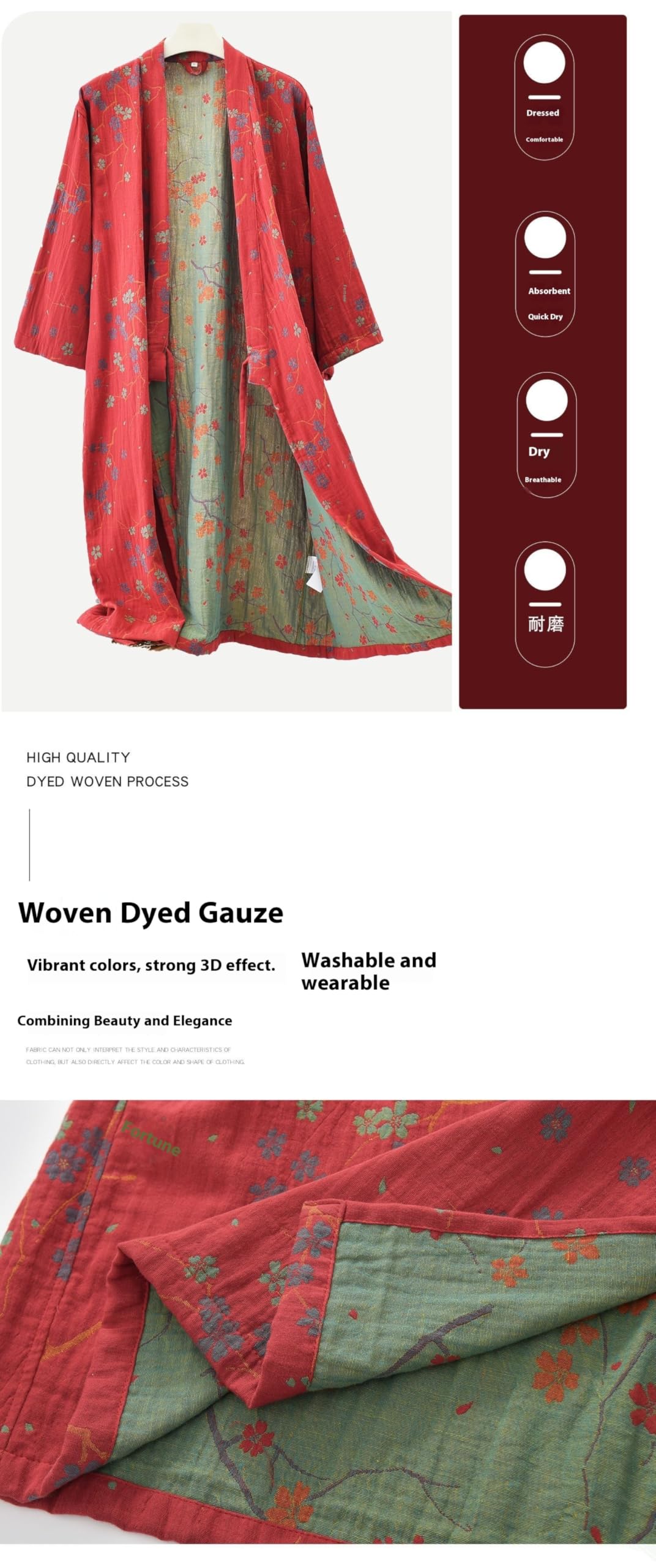Morbido Cotone Giapponese Indumenti Da Notte Kimono Yukata Leggero Accappatoio Camicia Da Notte Traspirante Pigiama Donne